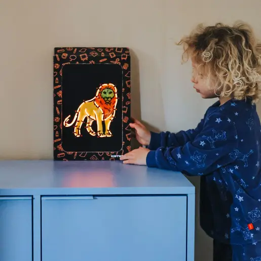 Kidywolf KIDYNEON Kreativni set za svjetleću zidnu dekoraciju - Animals