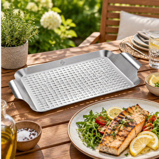 GEFU velika grill tava BBQ 42,5 x 25,4 cm / 89258