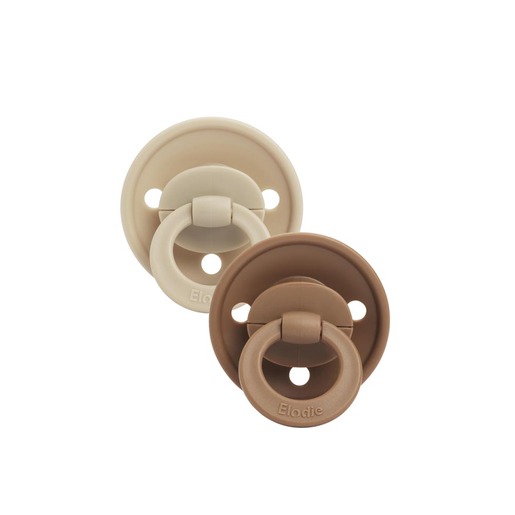 Elodie Cucle kaučuk - Binky Bundle Pure Khaki (3m+) – 2kom