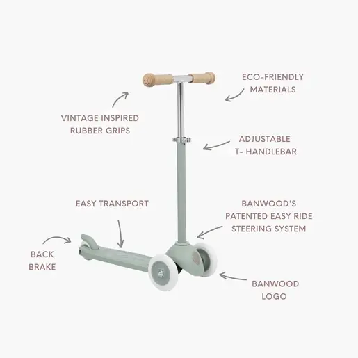 Banwood ECO Romobil Trotinet - Clay