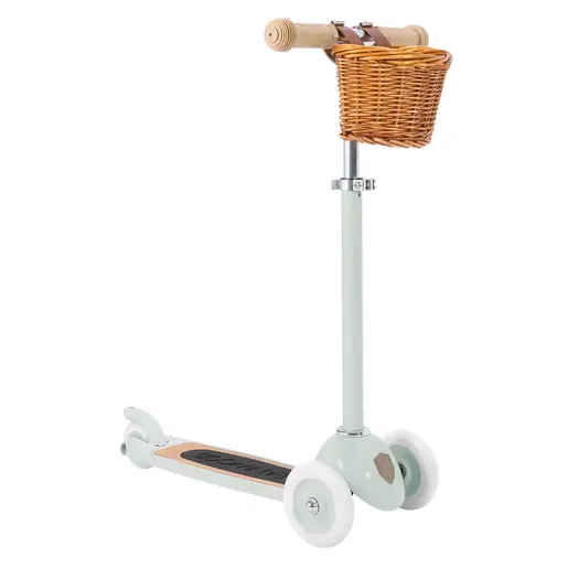 Banwood Romobil Trotinet - Pale Mint + Pletena korpica
