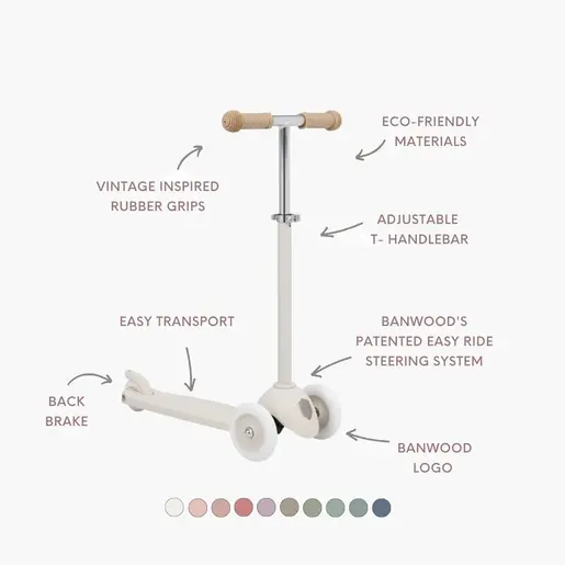 Banwood ECO Romobil Trotinet - Ivory