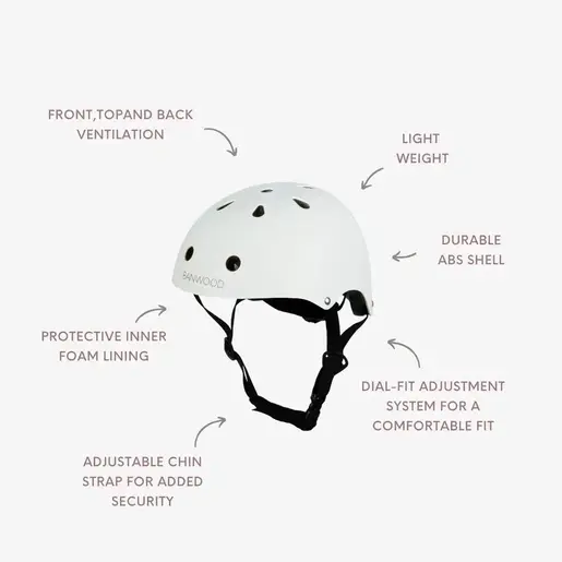 Banwood Kaciga - Matte White