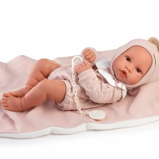Antonio Juan lutka beba Erika s ružičastom dekicom 42 cm
