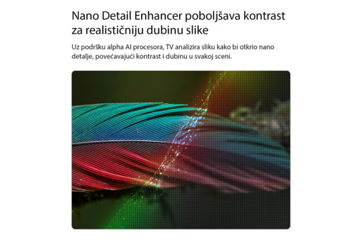LG NanoCell televizor 85NU800B3LA, 4K Ultra HD, Smart TV, webOS 26, α7 AI Processor 4K Gen9, HDR10 / HLG, 2.0ch 20W, Crni
