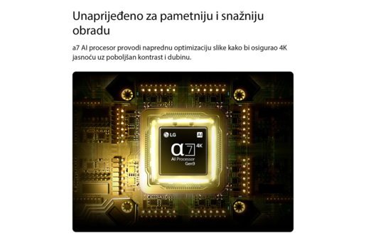 LG NanoCell televizor 85NU800B3LA, 4K Ultra HD, Smart TV, webOS 26, α7 AI Processor 4K Gen9, HDR10 / HLG, 2.0ch 20W, Crni