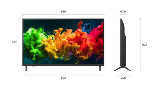 LG QNED MiniLED televizor 43QNED81B3C, 4K Ultra HD, Smart TV, webOS 26, alpha 7 4K AI procesor 9. gen., Magični daljinski, Crni