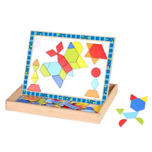 Tooky Toy Magnetne puzzle oblici