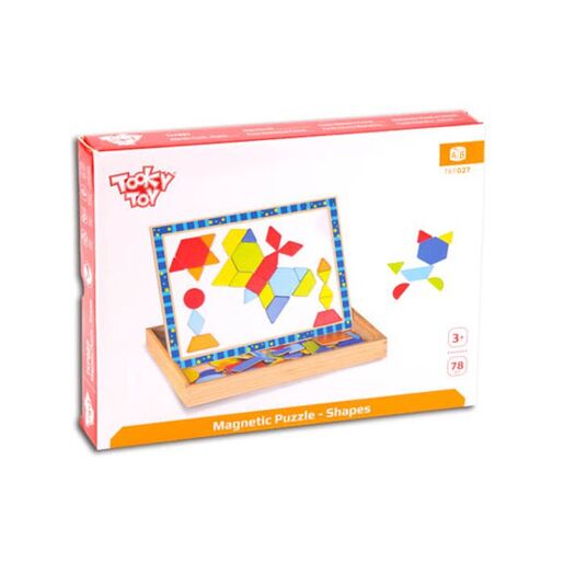 Tooky Toy Magnetne puzzle oblici