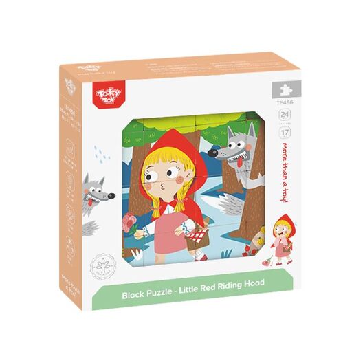 Tooky Toy drvene kocke-slagalica Crvenkapica