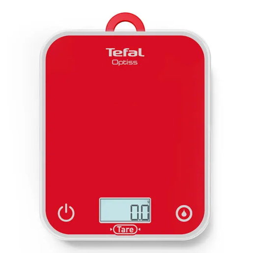 TEFAL kuhinjska vaga BC50U3V0 Optiss, do 5 kg, crvena
