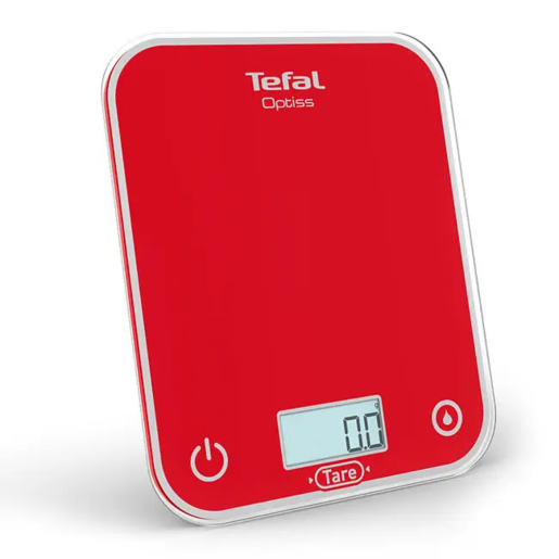 TEFAL kuhinjska vaga BC50U3V0 Optiss, do 5 kg, crvena