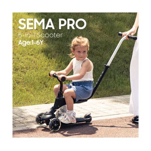 QPlay Romobil Sema Pro - Crni