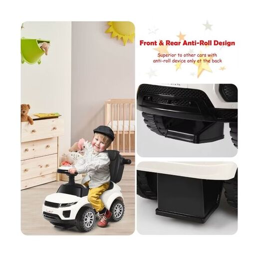 Prince Toys dječija guralica-auto s krovićem, bijela