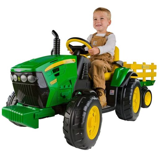 Peg Perego John Deere Ground Force traktor sa prikolicom na akumulator LITHIUM 12V