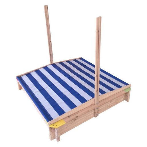 Drveni dječji pješčanik sa tendom 120cm