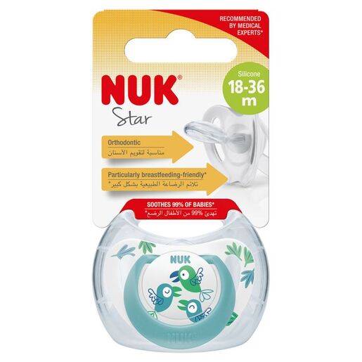 NUK Star duda s kutijicom Papige, 6–18 mj.