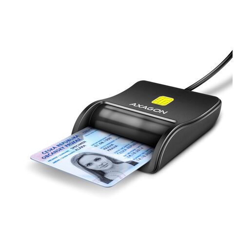 AXAGON čitač pametnih kartica CRE-SM3N, USB 2.0