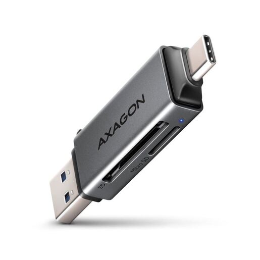 AXAGON čitač memorijskih kartica CRE-DAC, USB-A/USB-C, SD/microSD