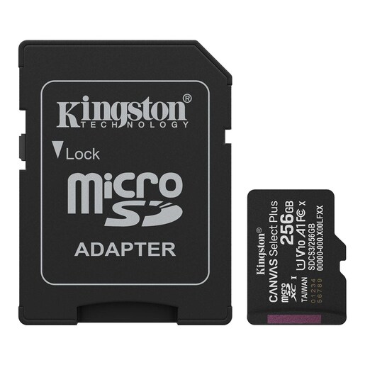 Kingston Canvas Select Plus microSDXC memorijska kartica 256GB + adapter, 150MB/s