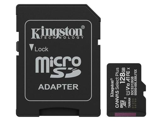 Kingston Canvas Select Plus microSDXC memorijska kartica 128GB + adapter, 150MB/s