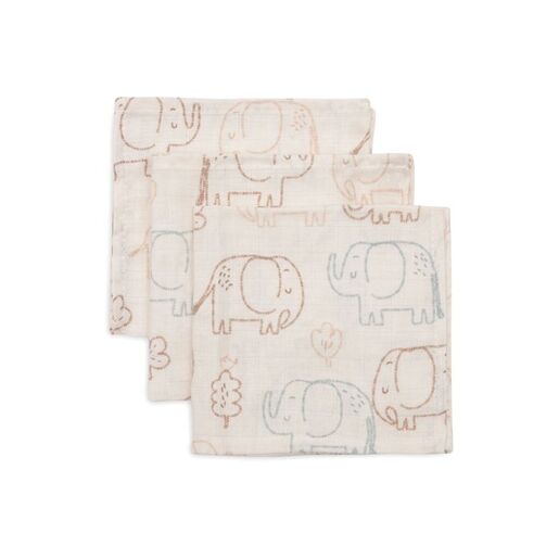 Jollein muslin krpice Elephant Tales 3kom