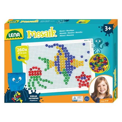 Lena Mozaik Prozirni kreativni set sa čavlićima 10mm 260kom