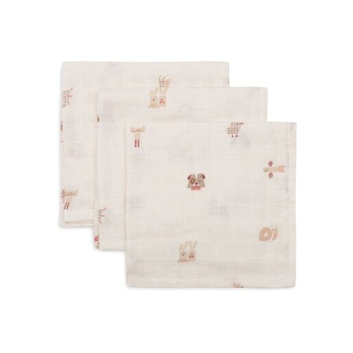 Jollein muslin krpice Animal Friends 3kom