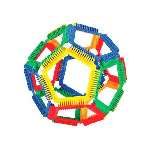 Interstar kutija sa kockama Geometrijski oblici 50 kom