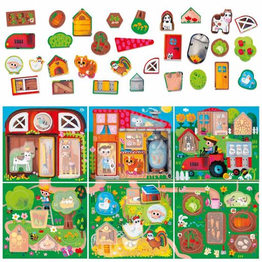HEADU Montessori Puzzle Farma