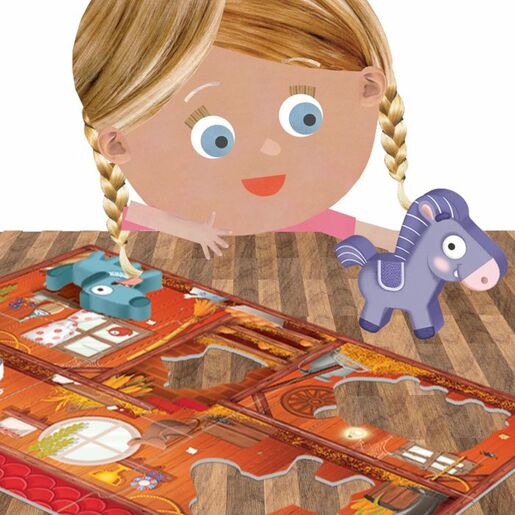 HEADU Montessori prve puzzle - farma