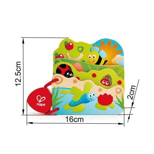 Hape Edukativna drvena knjiga