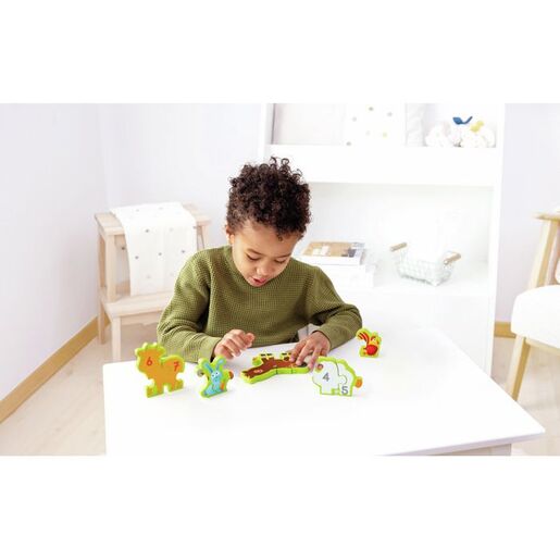 Hape Drvene puzzle brojevi i domaće životinje