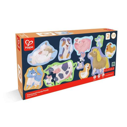 Hape Puzzle kartonske životinje