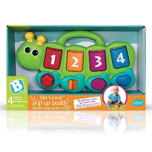 B Kids edukativna igračka light n sound pop up budd
