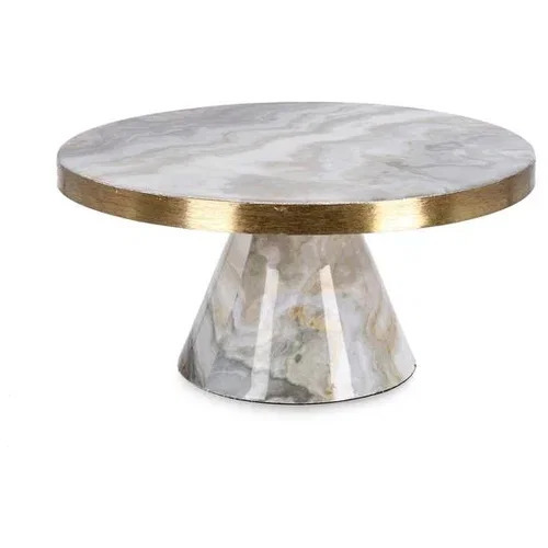 Bizzotto dekorativni oval sa stalkom 30 cm, sivi
