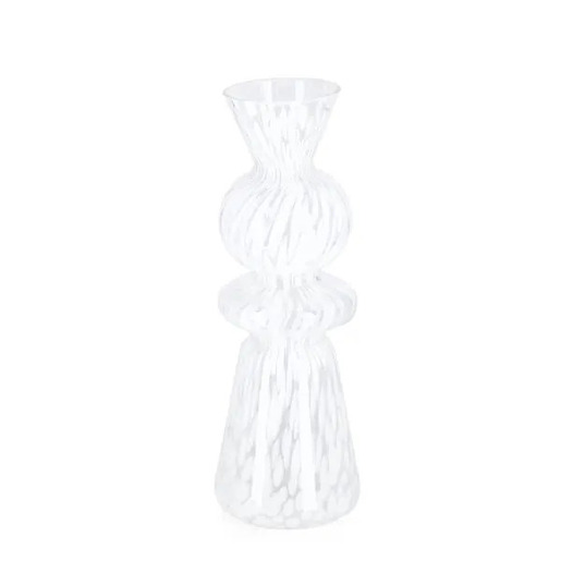 Bizzotto vaza Hennie 11 × 32,5 cm, bijela
