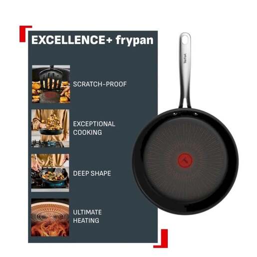 Tefal Excellence Plus tava 28 cm, crna / G3300602