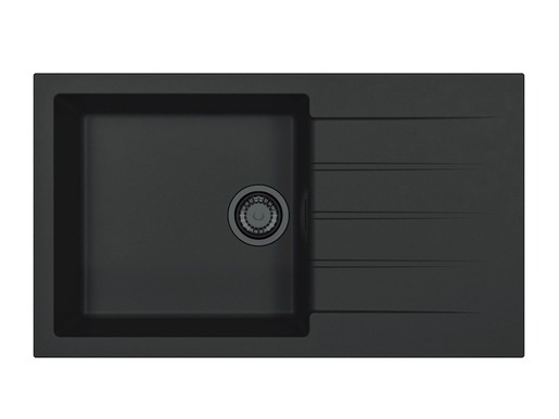 Alveus sudoper Cadit 40 A90 Black Edition, Deep Black, reverzibilni, 860 × 500 mm, Algranit, 1149158