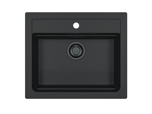 Alveus sudoper Atrox 30 A90 Black Edition, Deep Black, 590 × 500 mm, Algranit, 1149207