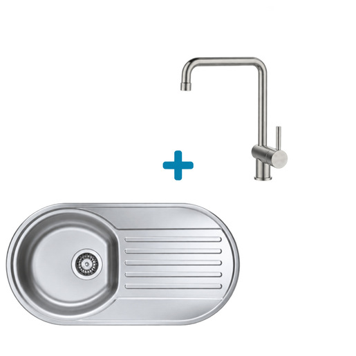 Alveus set: sudoper FORM 40 i česma Stella – inox