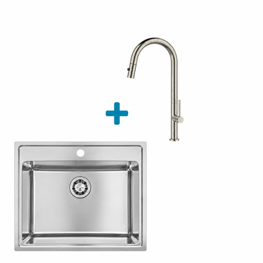 Alveus set: sudoper ONE 30 i česma Nova-PS – inox