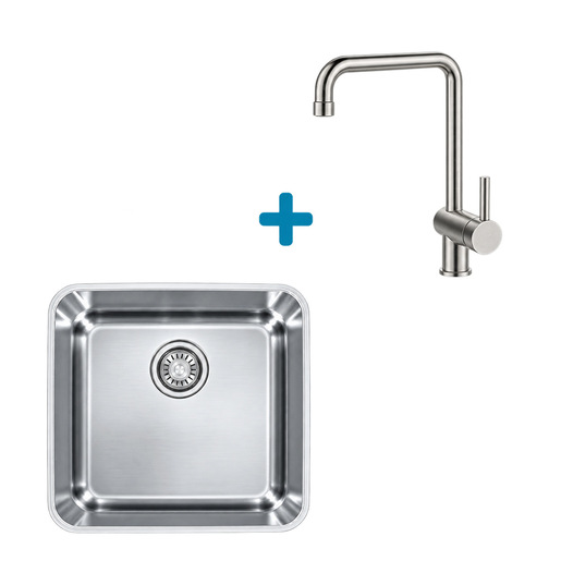 Alveus set: sudoper LUNO 30 i česma Stella – inox
