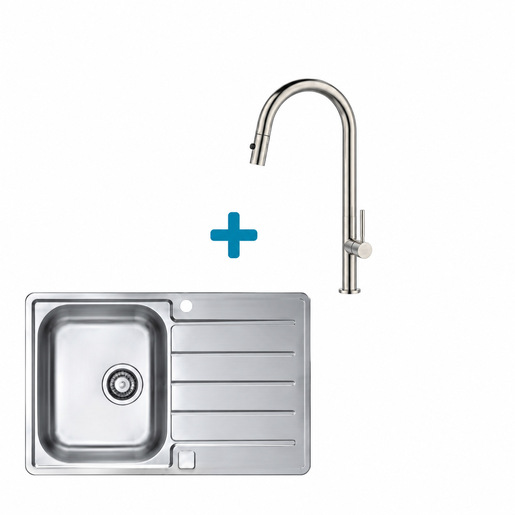 Alveus set: sudoper LINE MAX 80 i česma Nova-PS – inox