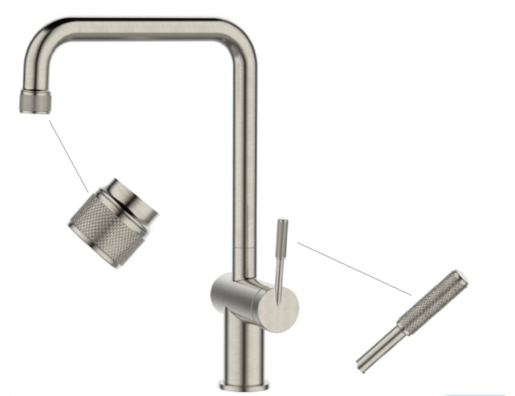 Alveus set: sudoper KOMBINO 50 i česma Flora – inox