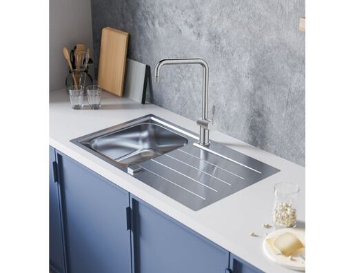 Alveus set: sudoper KOMBINO 50 i česma Flora – inox