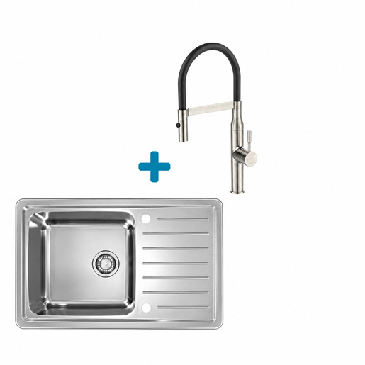 Alveus set: reverzibilni sudoper GALEO 20 i česma Mirage-PS – inox