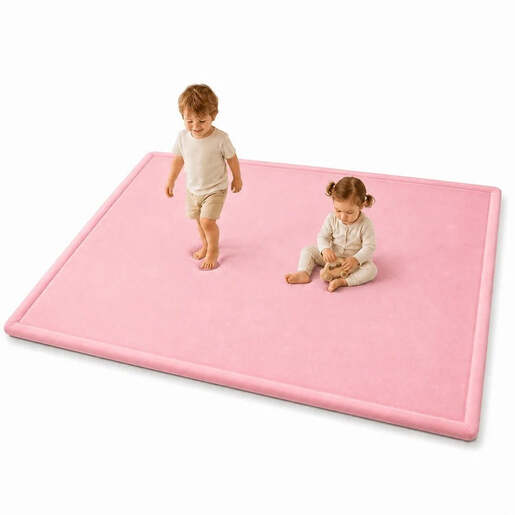 KINDER HOME LOLA dječiji tepih od memorijske pjene 150 × 200 × 3,5 cm, roza GH-MM-02