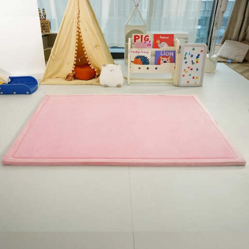 KINDER HOME LOLA dječiji tepih od memorijske pjene 150 × 200 × 3,5 cm, roza GH-MM-02