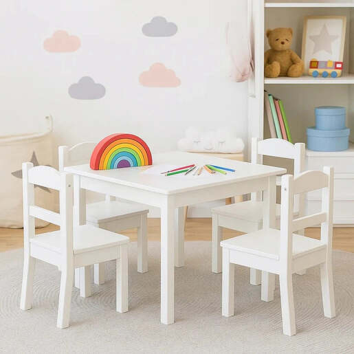 KINDER HOME Dječiji sto sa 4 stolice za igru i učenje TF-6645-V
